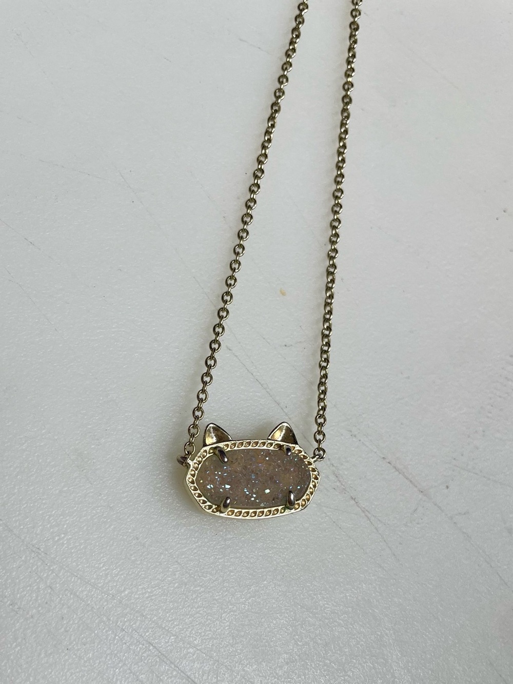 Kendra Scott Gold Cat Ear Necklace